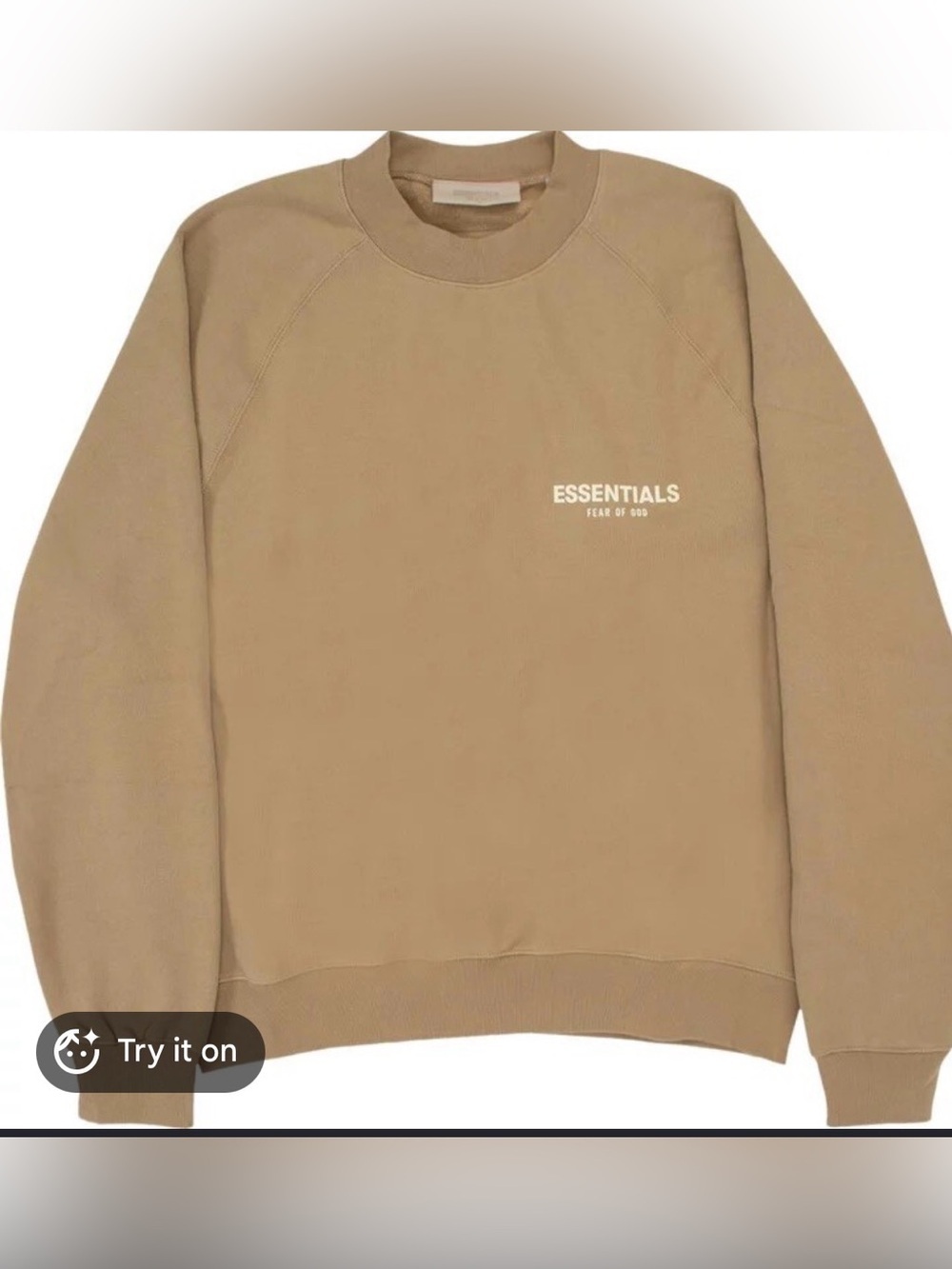 Essentials Fear Of God Essential Crewneck Sweatshirt In Green Size small